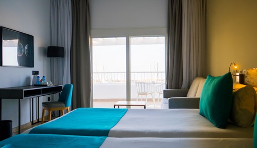 Habitación Premium doble, terraza, vistas al puerto