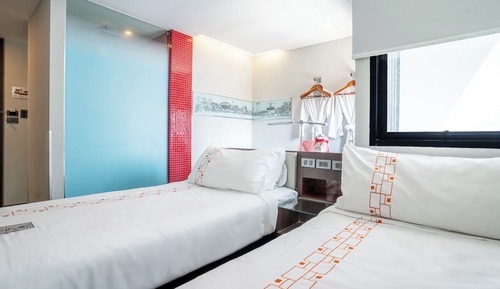 Habitación Deluxe, 2 camas individuales, no fumadores, en esquina