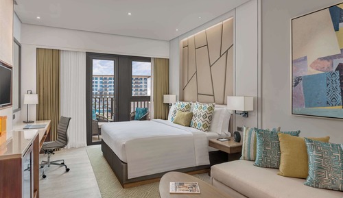 Habitación, 1 cama de matrimonio grande con sofá cama, vistas a la ciudad (D'Luxe)
