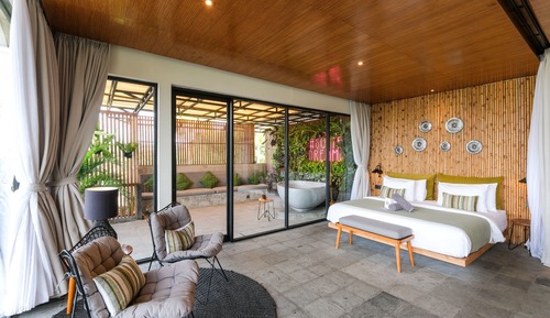 Habitación de lujo, 1 cama de matrimonio grande con sofá cama, vistas al mar, frente al mar