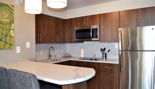 Suite estudio, 1 cama de matrimonio, cocina