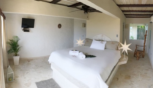 Habitación doble superior, 1 cama de matrimonio grande, no fumadores, vistas al mar