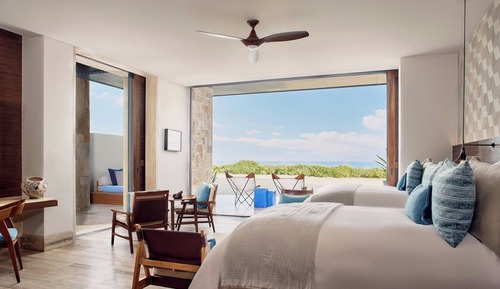 Habitación, 2 camas de matrimonio, no fumadores, frente a la playa