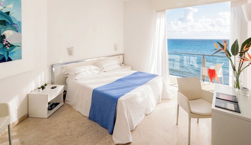 Habitación panorámica doble, balcón, vistas al mar