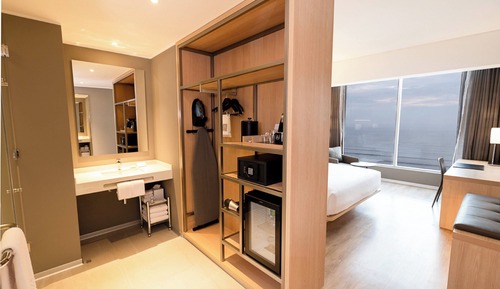 Habitación Deluxe, 1 cama de matrimonio grande, no fumadores, frente al mar (View)
