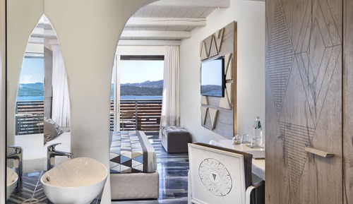 Habitación Deluxe doble, 1 cama doble, vistas al mar