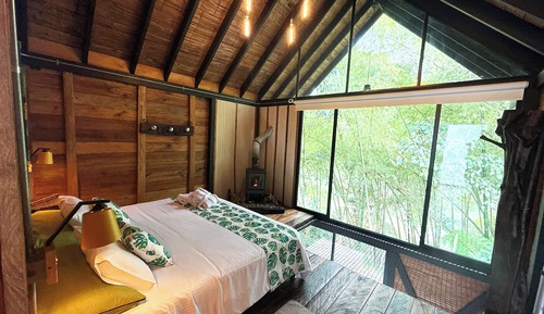 Chalet superior, bañera, vistas al jardín