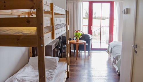 Habitación cuádruple, vistas al jardín