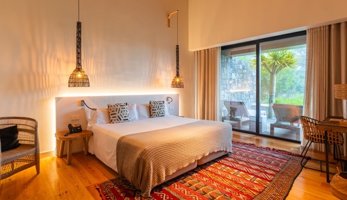 Habitación Deluxe con 1 cama doble o 2 individuales, piscina privada, vistas al jardín
