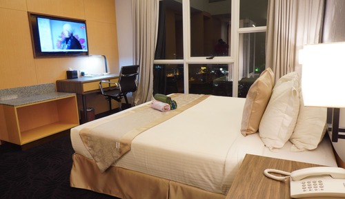 Estudio, 1 cama de matrimonio grande