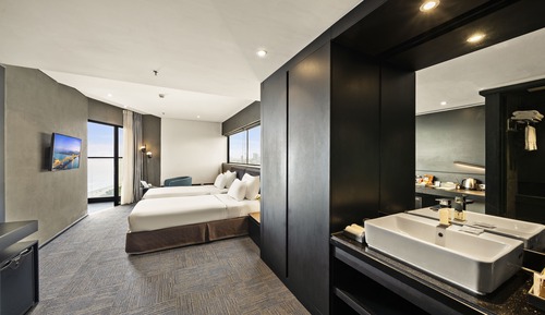 Habitación Deluxe con 2 camas individuales, vistas a la ciudad
