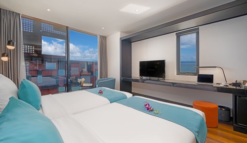 Habitación familiar, vistas al mar