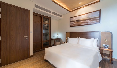 Suite ejecutiva, 2 camas de matrimonio, no fumadores, balcón (Living Room)