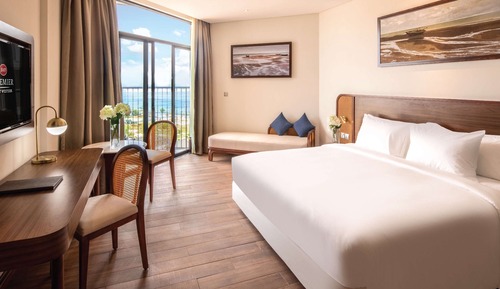 Habitación Premier, 1 cama de matrimonio grande, balcón, vistas al mar