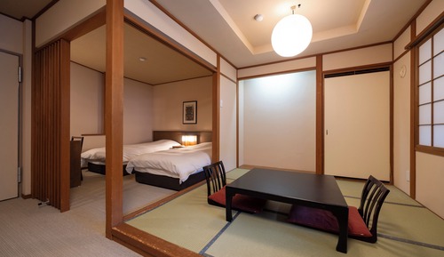 Habitación tradicional, no fumadores (Japanese-Western Style, for 4 people)