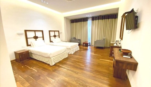 Habitación estándar con 2 camas individuales, 2 camas individuales, no fumadores, vistas al jardín