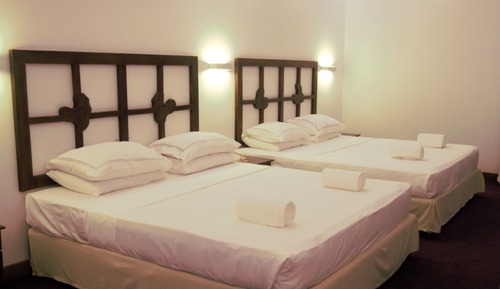 Habitación cuádruple familiar, no fumadores, vistas al jardín