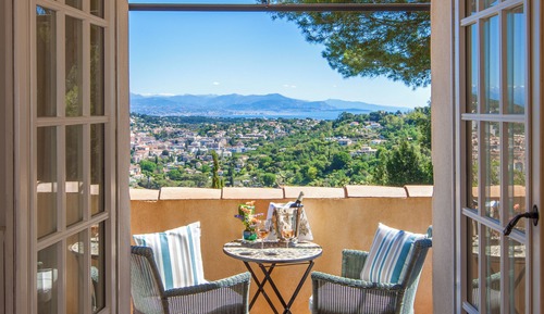 Habitación doble, terraza, vistas al mar (Sirocco)