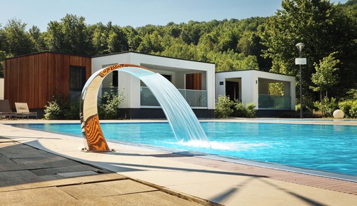 Casa móvil Deluxe, 2 habitaciones, no fumadores, vistas a la piscina