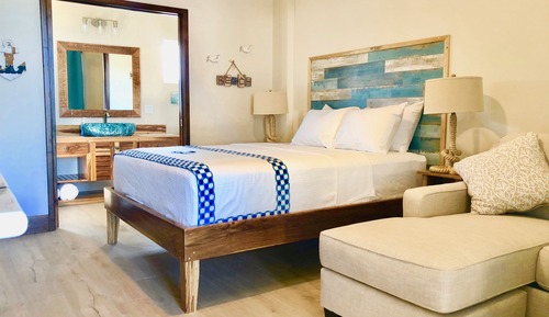 Estudio ejecutivo, 1 cama de matrimonio con sofá cama