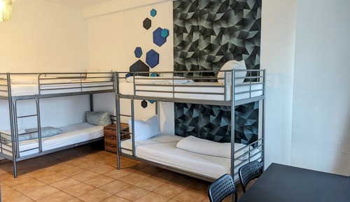 Dormitorio compartido, solo para hombres, no fumadores, vistas al jardín (6 Beds)