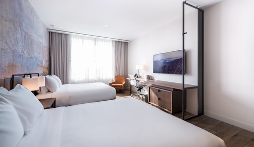 Habitación Deluxe, 2 camas de matrimonio, accesible para personas con discapacidad