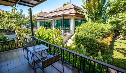 Villa Deluxe, 1 cama de matrimonio grande, vistas al jardín, en la zona del jardín