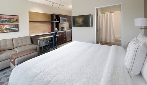 Estudio, 1 cama de matrimonio grande con sofá cama