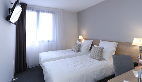 Habitación con 2 camas individuales