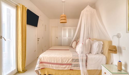 Habitación con 1 cama doble o 2 individuales, vistas al mar (Andros)