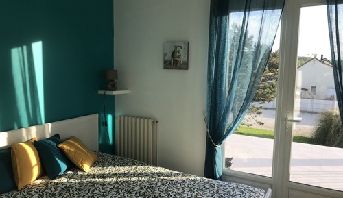 Habitación panorámica doble, 1 cama de matrimonio, vistas al mar