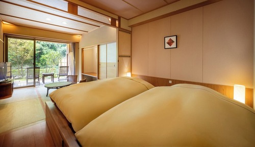 Habitación Deluxe, no fumadores (with Tatami Area & Open-Air Bath)