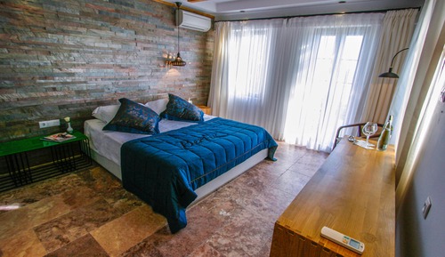 Habitación Deluxe doble, 1 cama de matrimonio grande, vistas al mar