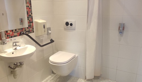 Habitación Confort doble, accesible para personas con discapacidad, vistas parciales al mar