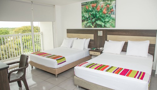 Habitación estándar con 2 camas individuales, 1 habitación, vistas a la ciudad
