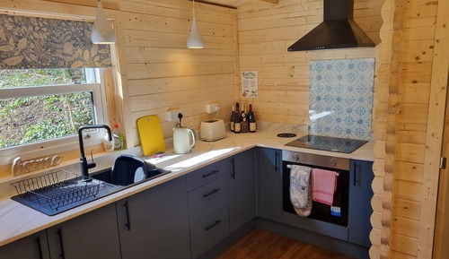Habitación doble, cocina básica (Log Cabin with  kitchen)