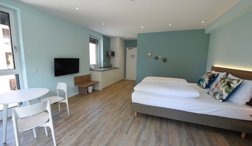 Apartamento, 1 habitación, balcón, vistas al río (Kitchenette)