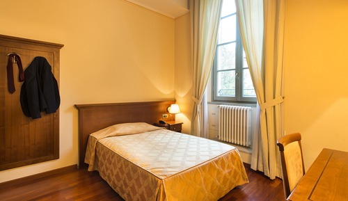 Habitación individual panorámica, 1 cama individual grande, vistas al jardín