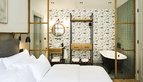 Habitación doble superior, bañera