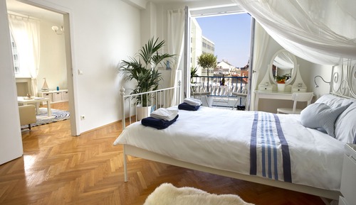 Apartamento Confort, 2 habitaciones, cocina, en esquina (Santorin)