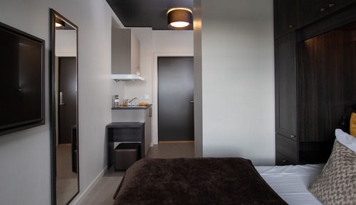 Habitación estándar doble, cocina básica
