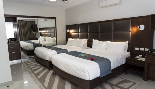Habitación estándar, 2 camas de matrimonio