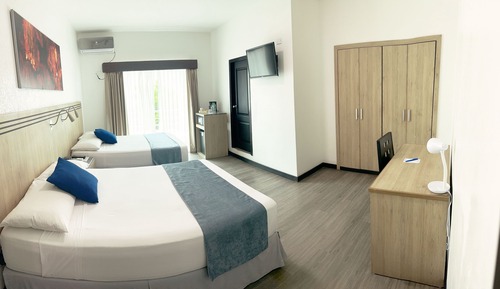 Habitación con 1 cama doble o 2 individuales