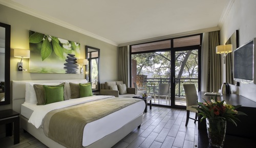 Habitación estándar con 1 cama doble o 2 individuales, vistas al jardín