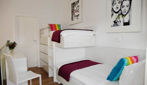 Apartamento junior, 2 camas individuales, cocina, vistas al patio