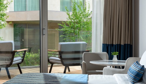 Suite junior, 1 cama de matrimonio grande, terraza, vistas al mar