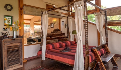 Habitación de lujo doble, 1 cama de matrimonio grande, vistas a la montaña
