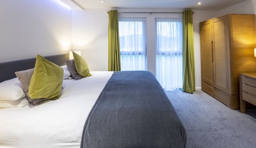 Apartamento Deluxe, 2 habitaciones, balcón, vistas al puerto deportivo