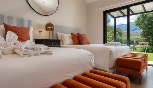 Family Room, 2 Queen Beds, Non Smoking, Mountain View