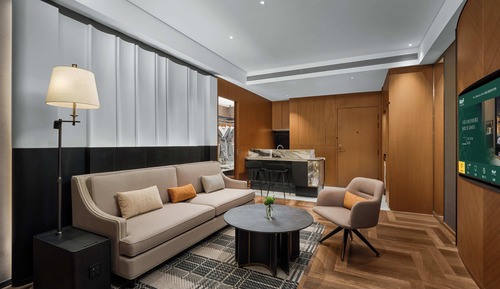 Suite estudio superior, vistas a la ciudad